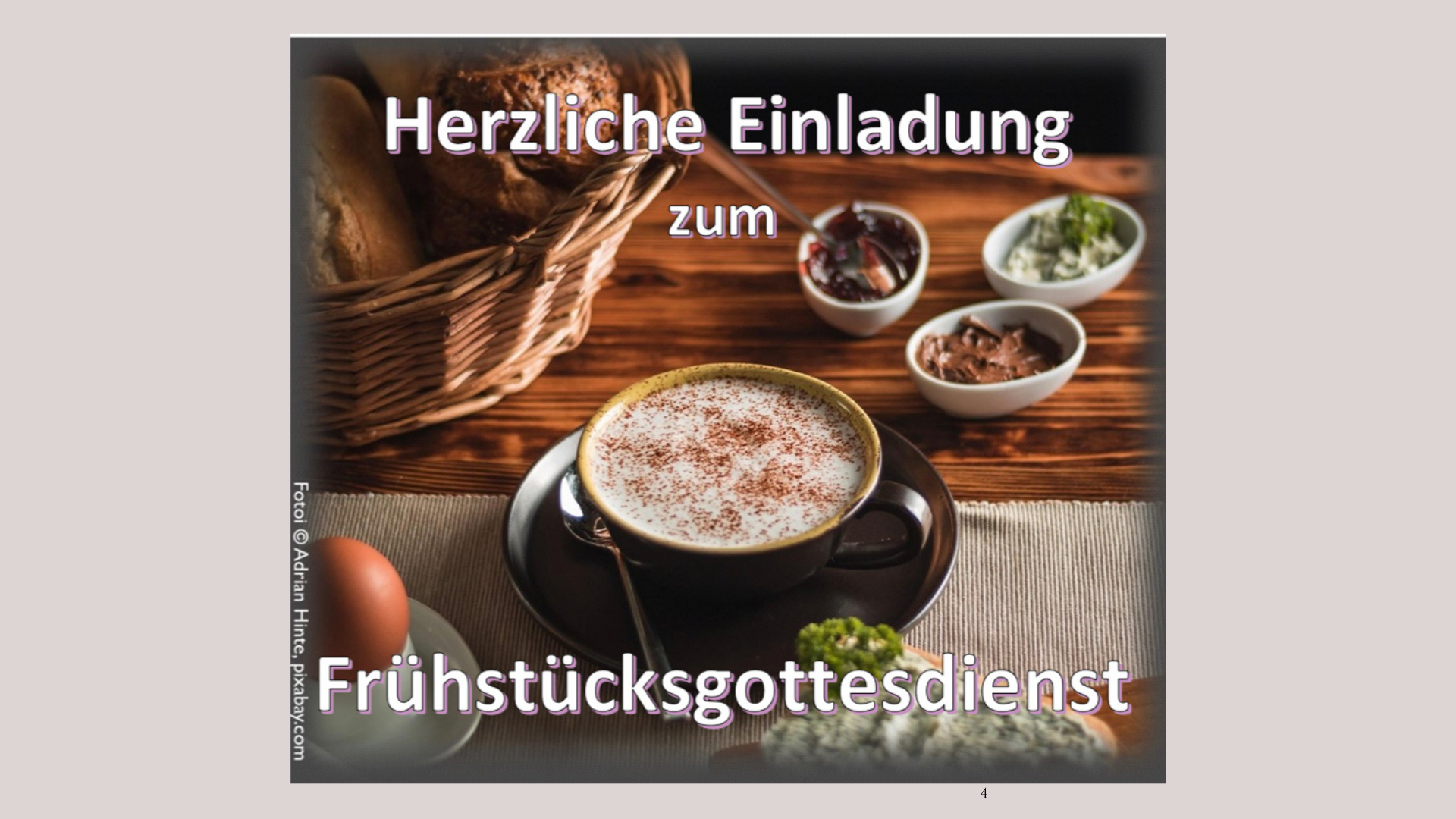 FRÜHSTÜCKSGOTTESDIENST